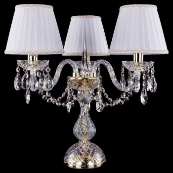 Настольная лампа декоративная Bohemia Ivele Crystal 5706 1406L/3/141-39/G/SH2A-160