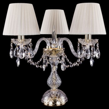 Настольная лампа декоративная Bohemia Ivele Crystal 5706 1406L/3/141-39/G/SH3-160