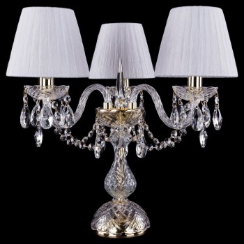 Настольная лампа декоративная Bohemia Ivele Crystal 5706 1406L/3/141-39/G/SH32-160