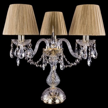 Настольная лампа декоративная Bohemia Ivele Crystal 5706 1406L/3/141-39/G/SH7-160